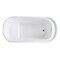 Aqua Eden 59.06 L, 28.56 W, Glossy White, Acrylic VTOV592925S - alternate 3